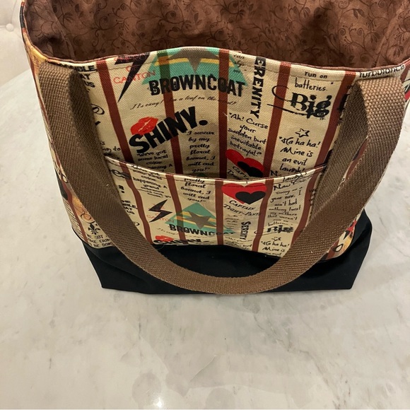 Firefly quirky handmade tote - 2 pockets - Picture 5 of 11